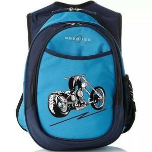 Obersee Unisex Kids Blue Adjustable Strap Inner Pockets Backpack